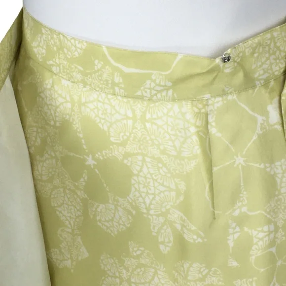 TOMMY BAHAMA Vintage Silk Pleated Floral Tropical Hawaiian Wrap Mini Skirt 4 - Picture 9 of 15